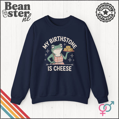 Cheese Is My Birthstone Funny Frog Sweatshirt