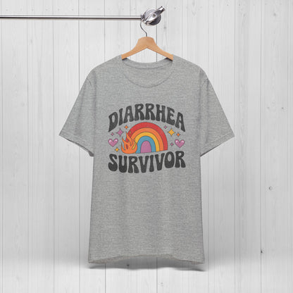Diarrhea Survivor Groovy Tee – Funny Humor Shirt