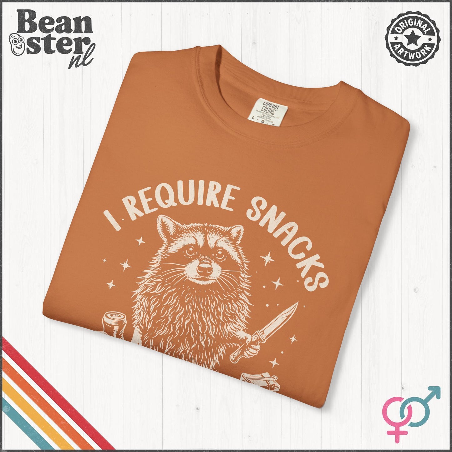 I Require Snacks T-Shirt – Funny Food Lover Tee