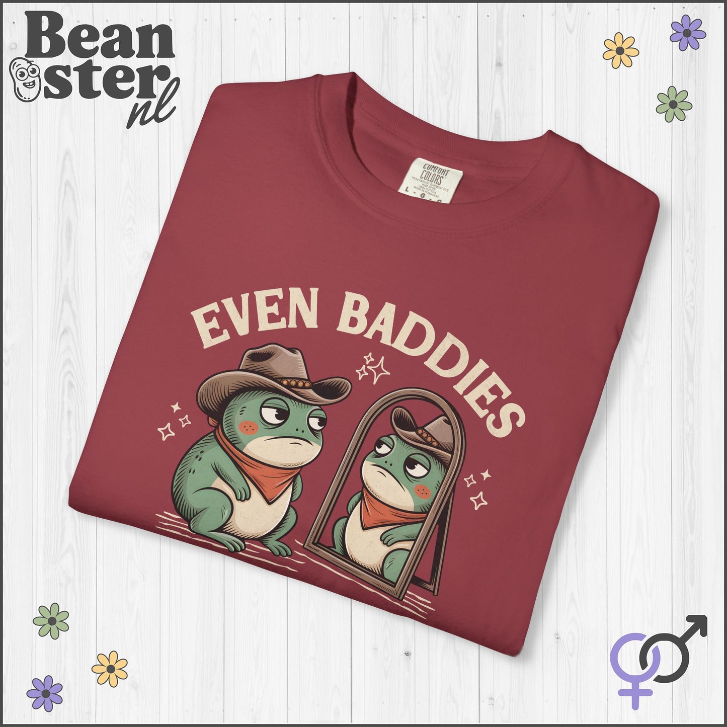 Baddies Get Saddies Frog Shirt – Funny Meme Tee