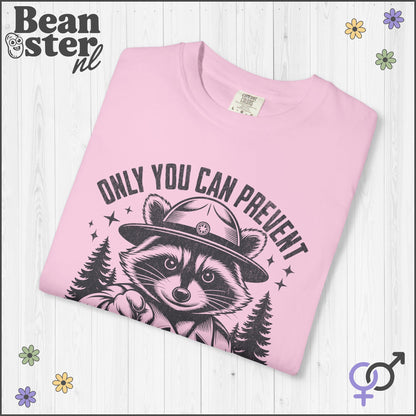 Only You Can Prevent Fascism Raccoon Protest Shirt