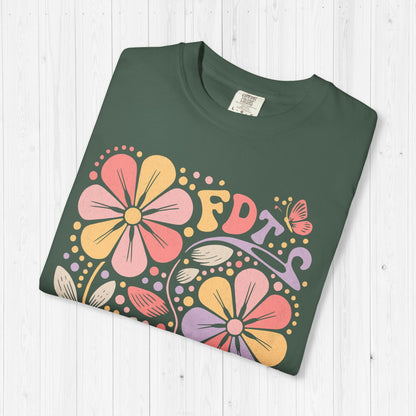 FDT T-Shirt – Vintage Floral Anti-Trump Design Statement Tee