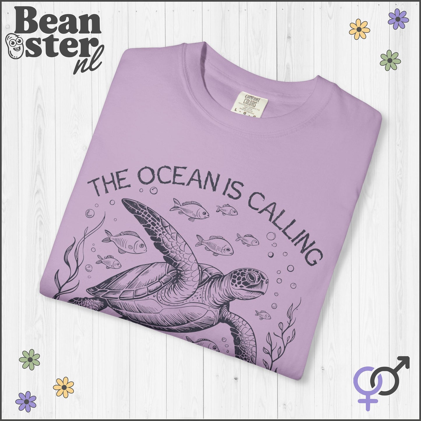 The Ocean Is Calling Vintage Sea Creatures Graphic Tee