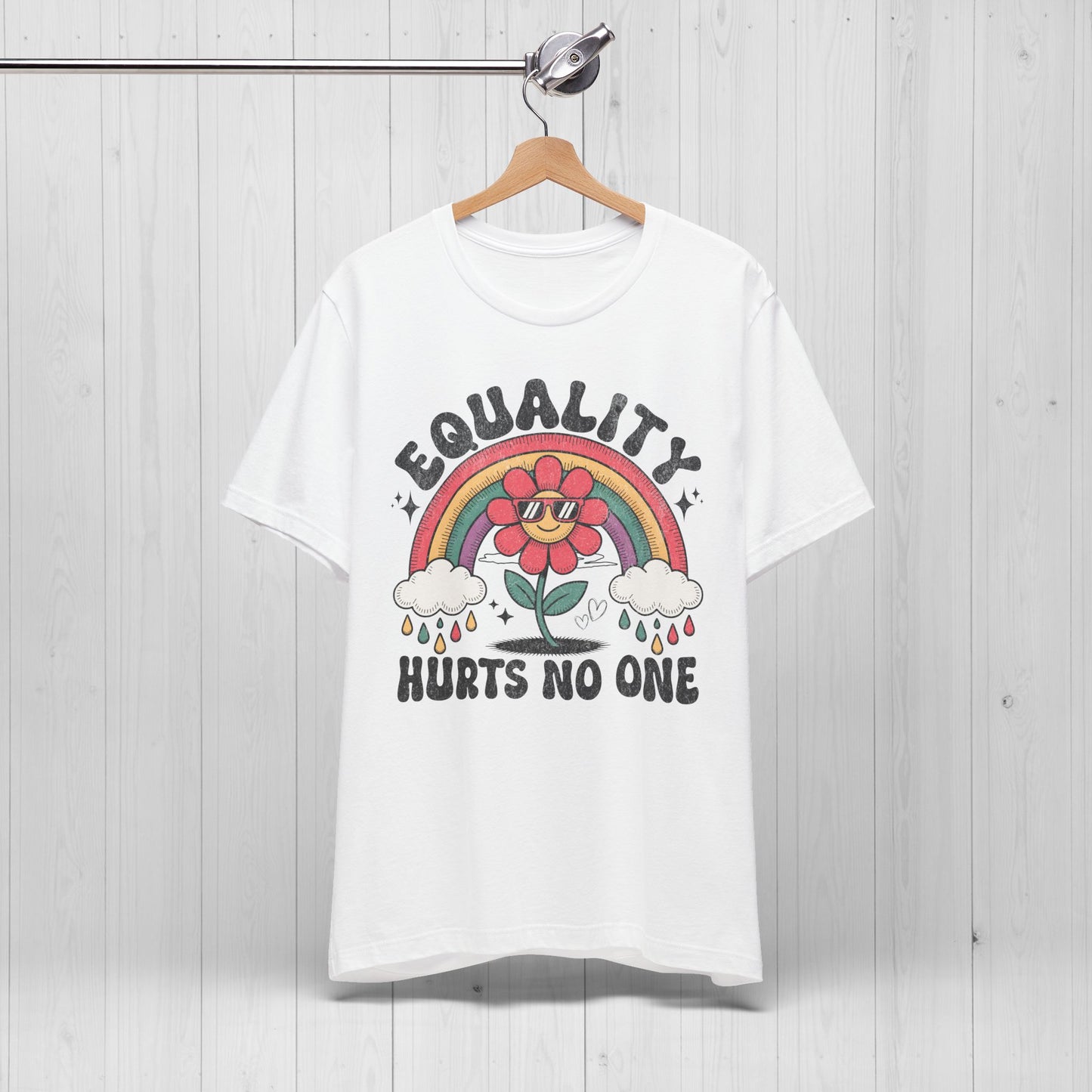Equality Hurts No One Shirt – Groovy Pride Tee 🌈🌼