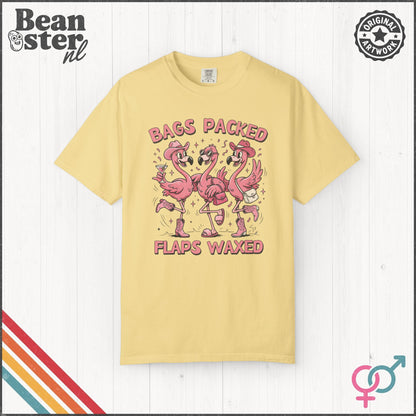 Funny Bags Packed Flaps Waxed Graphic T-Shirt