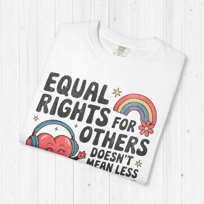 Equal Rights Retro Tee – It’s Not a Pie, It’s Justice 🍰🌈