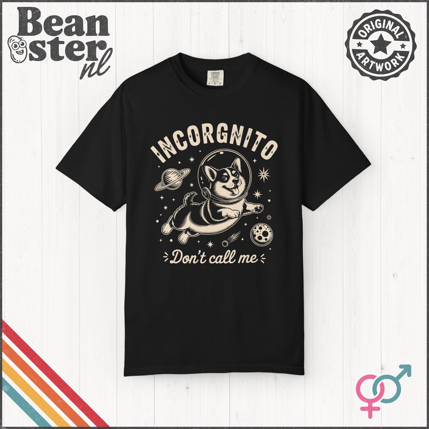 Funny Astronaut Corgi T-Shirt – Incorgnito Tee