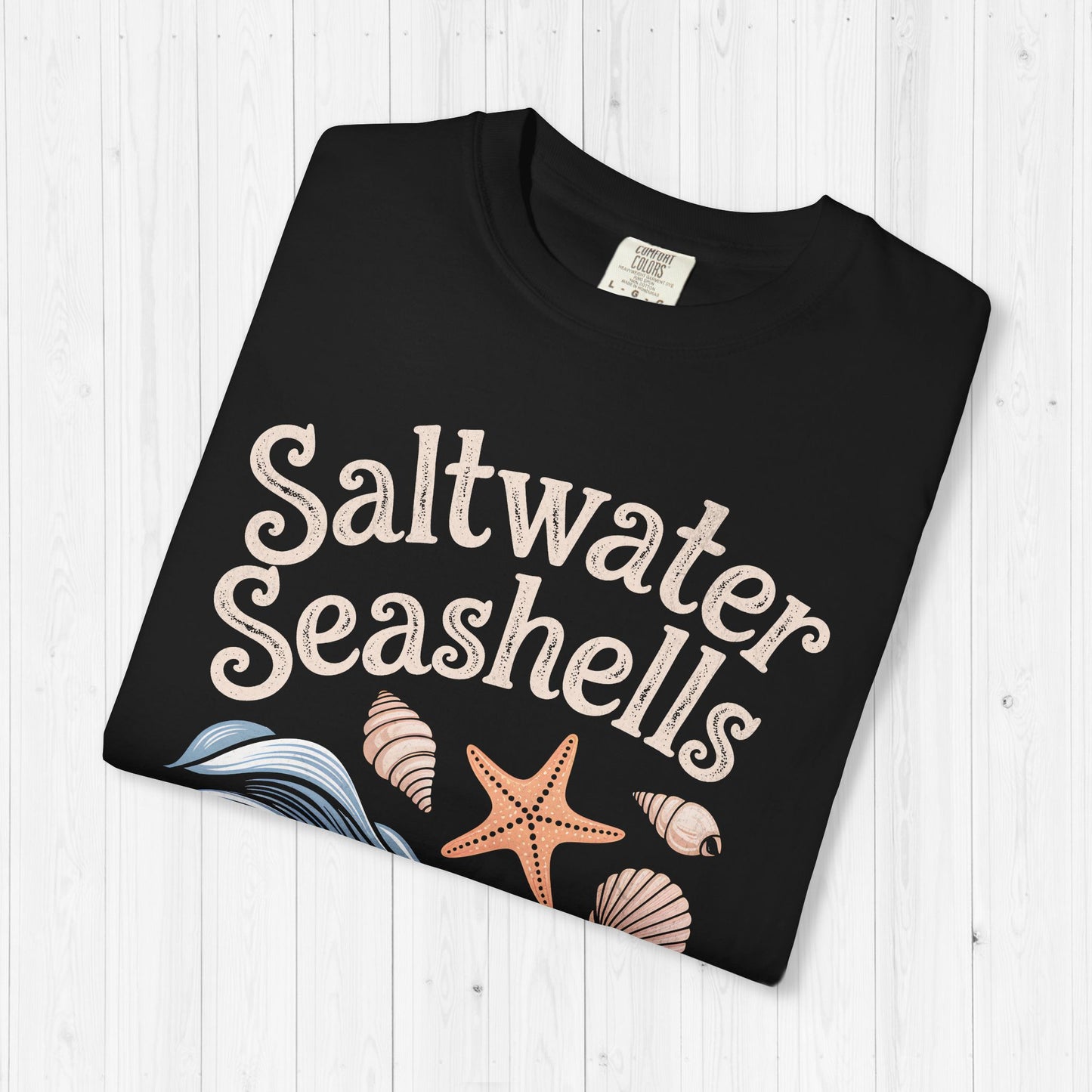 Saltwater Seashells Sunshine Tee – Vintage Beach Vibes