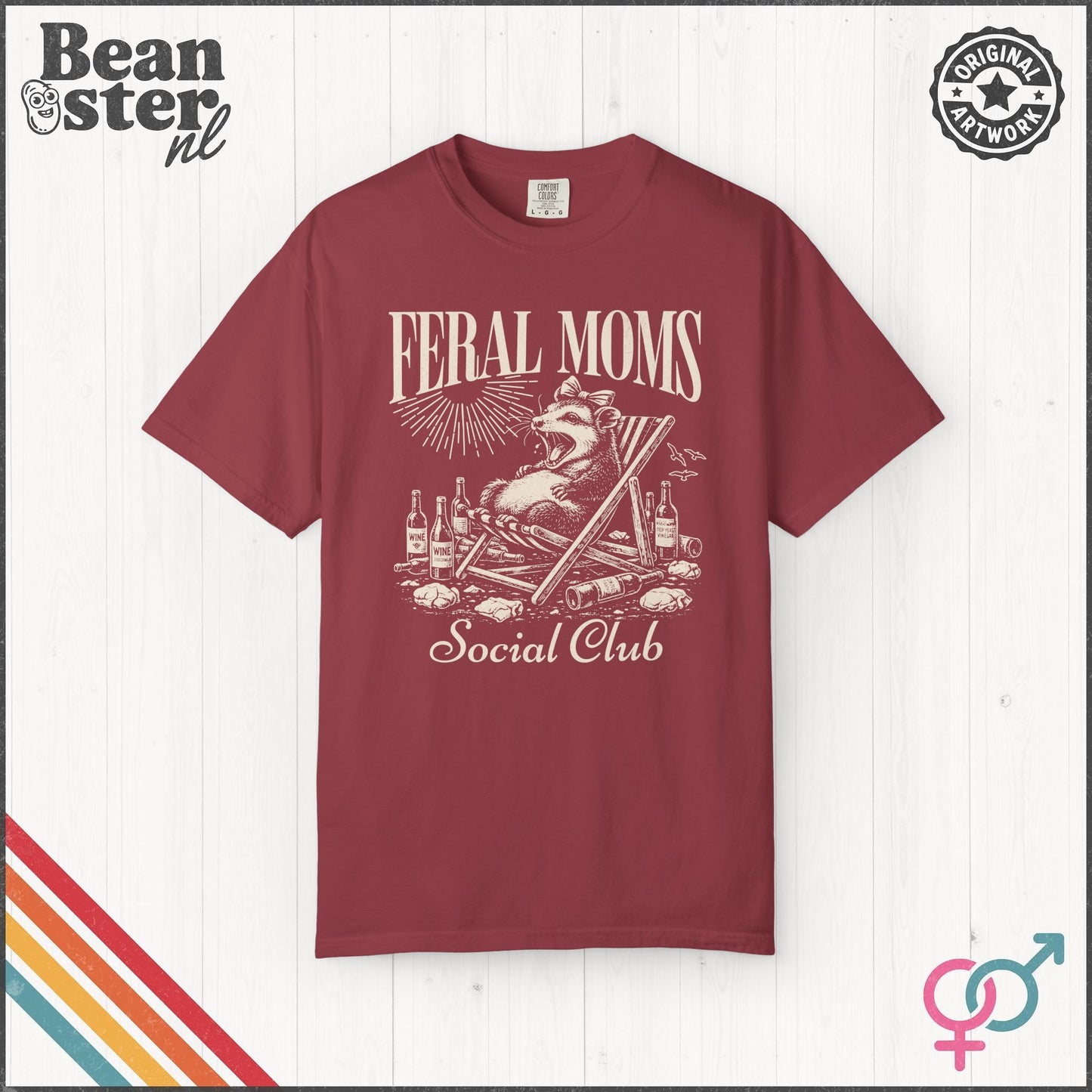 Feral Moms Social Club Tee – Funny Mom Life Shirt