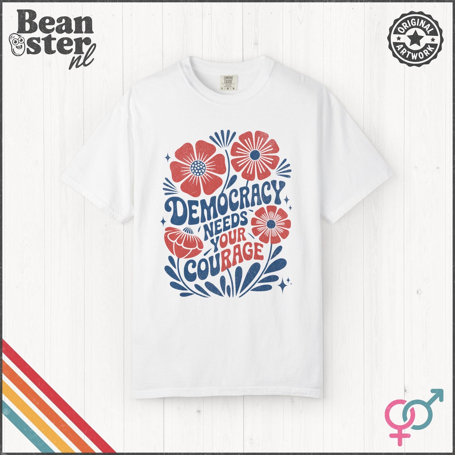 Democracy Needs Our Rage Shirt Activist Protest Shirt Floral