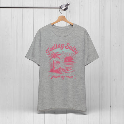 Feeling Salty Shirt Vintage Beach Tshirt 90s y2k Summer Shirts Beach Trip T-Shirt Summer Vacation Gift For Girls Trip Pink Retro Tee Cruise