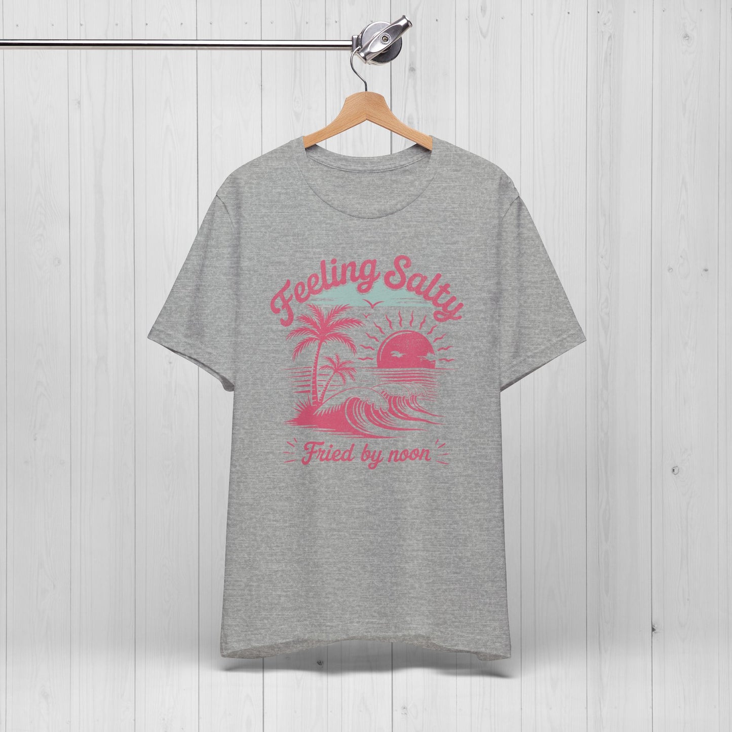 Feeling Salty Retro Pink Tee – Vintage Summer Vibes Shirt