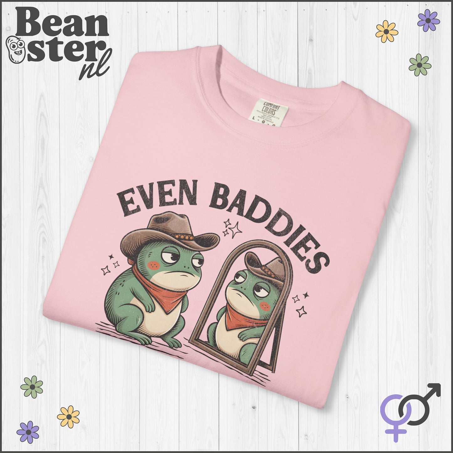 Baddies Get Saddies Frog Shirt – Funny Meme Tee