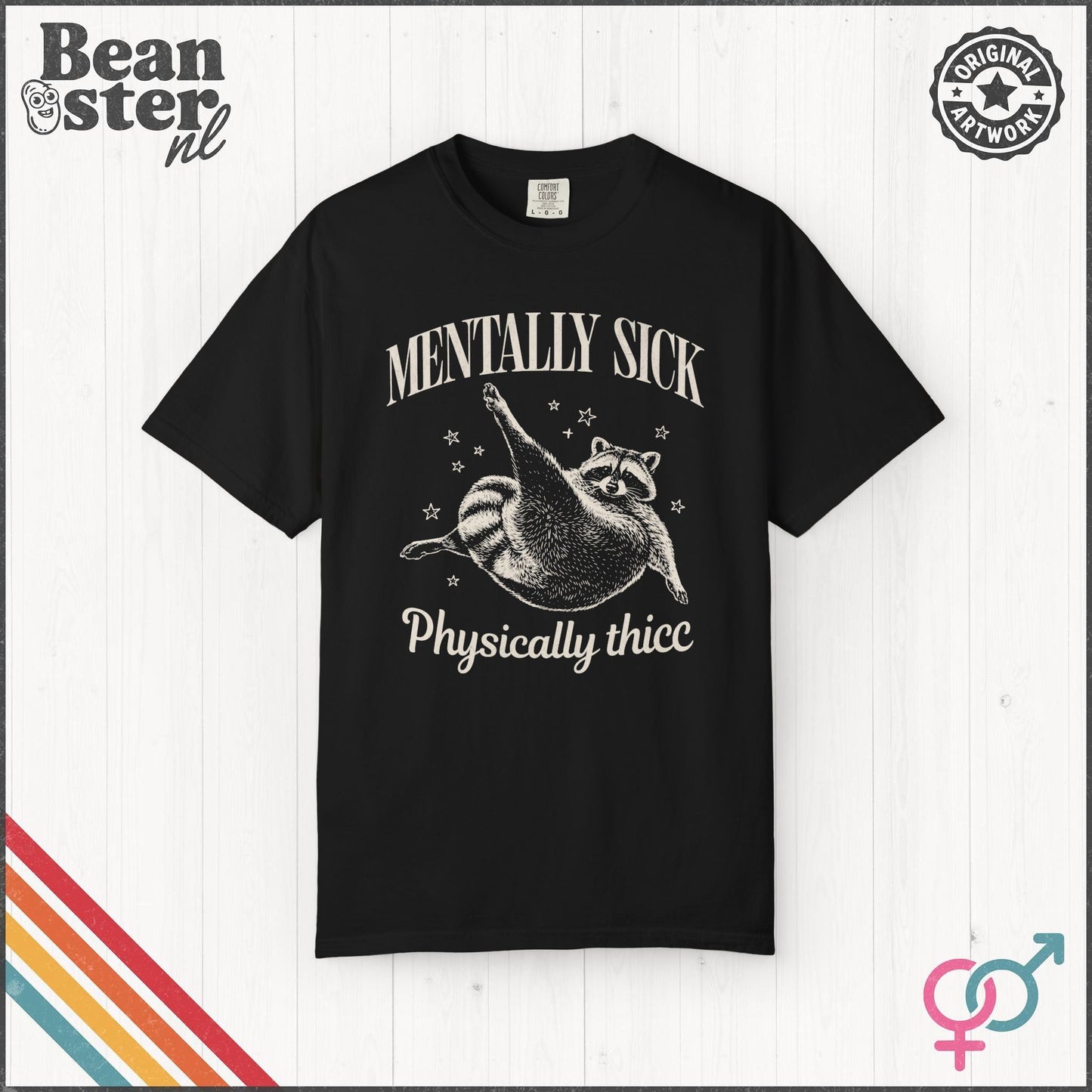 Mentally Sick Physically Thicc Funny Meme T-Shirt