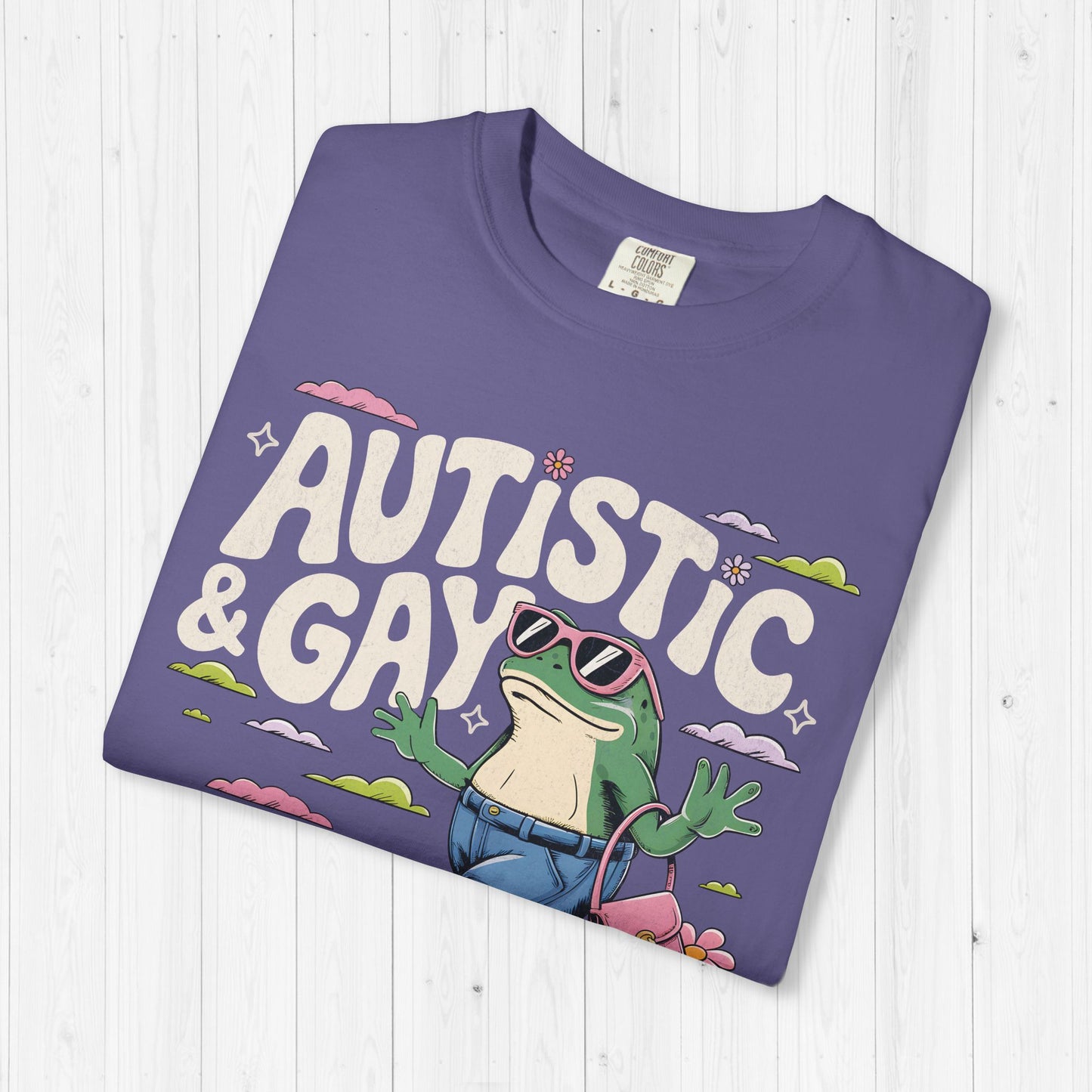 Funny Autistic and Gay Frog T-Shirt | Autism Meme Tee