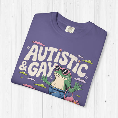 Funny Autistic and Gay Frog T-Shirt | Autism Meme Tee