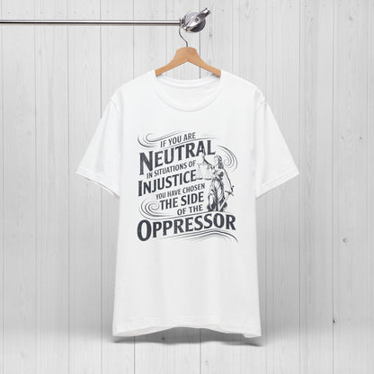 Stand for Justice – Vintage Lady Justice Protest Tee