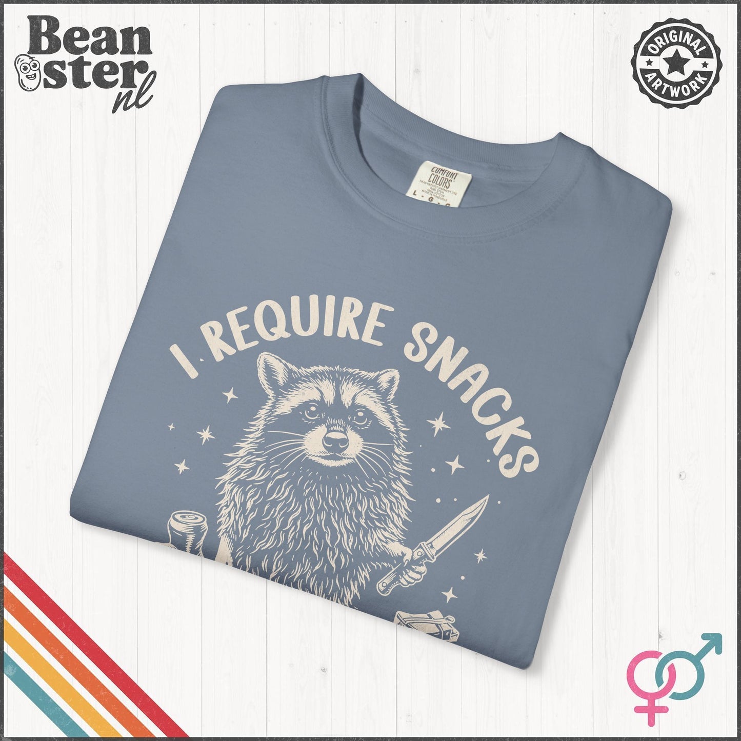 I Require Snacks T-Shirt – Funny Food Lover Tee