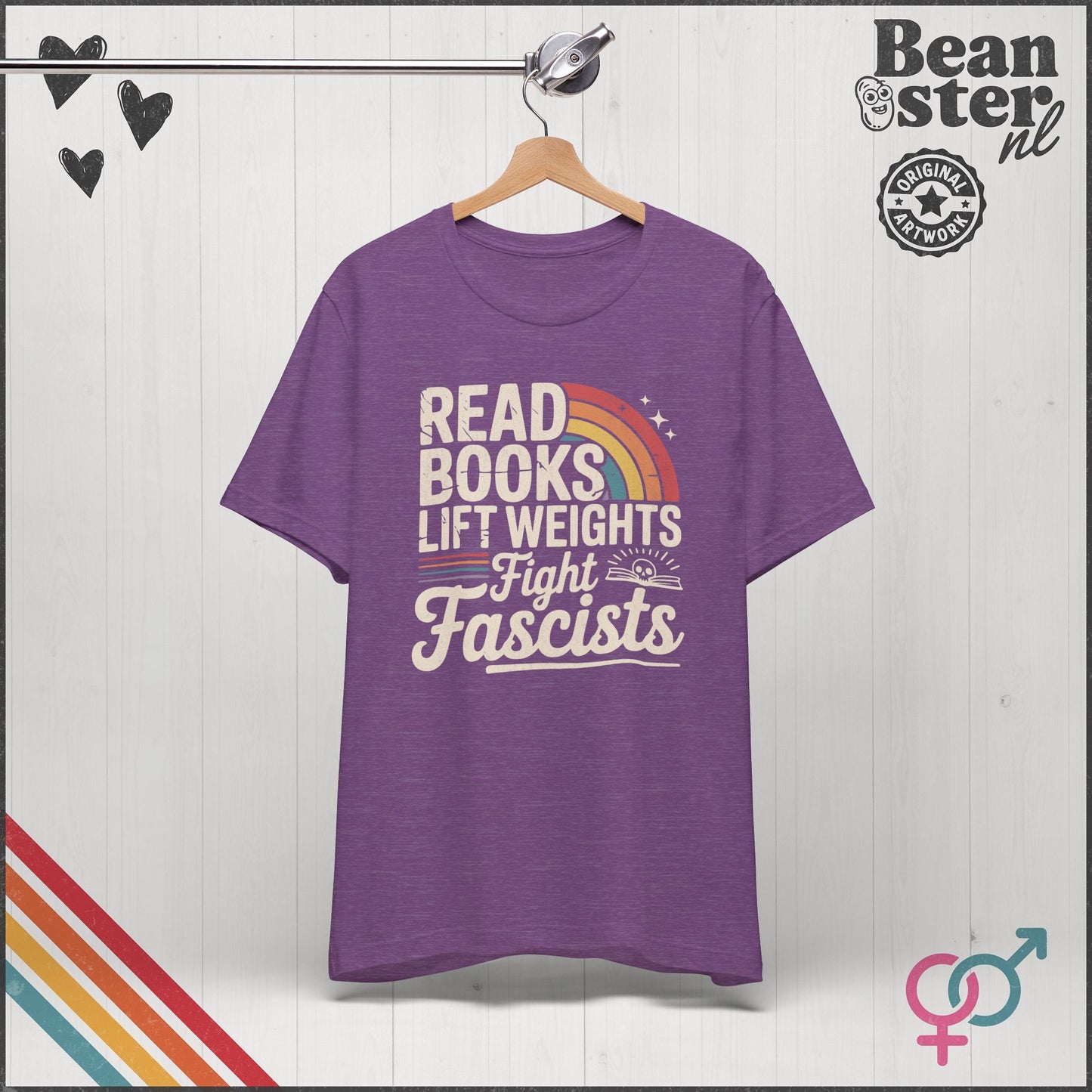 Read Books Lift Weights Fight Fascists Tee