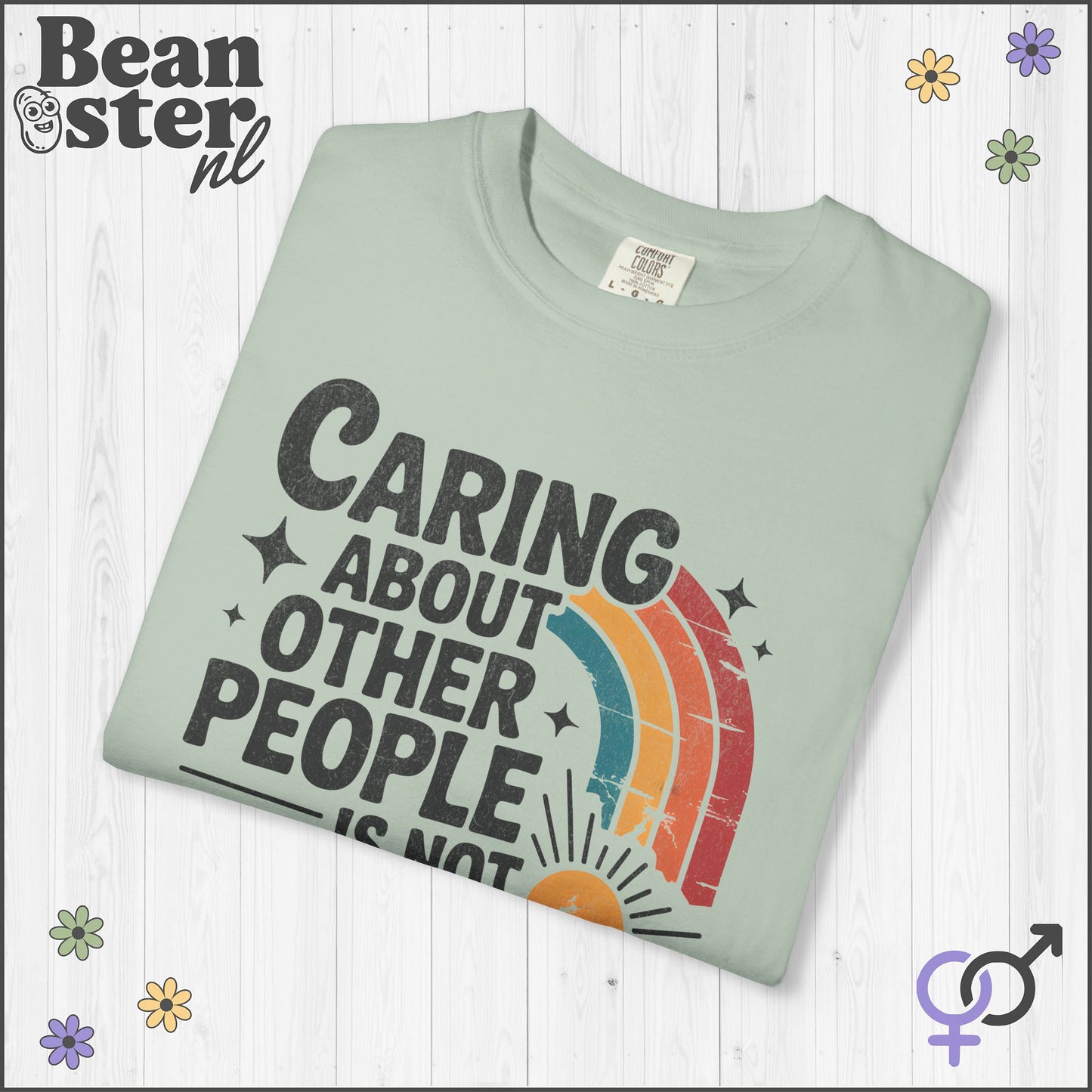 Caring About Others Is Not Political | Retro Activist Tee