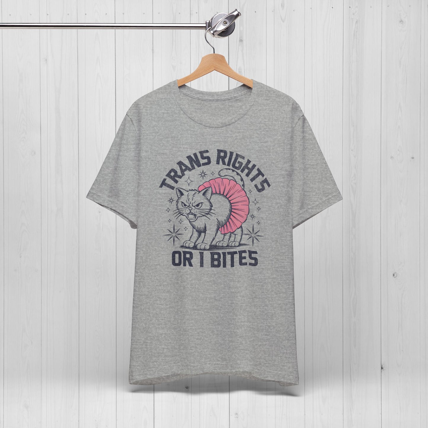 Trans Rights or I Bites Shirt – Sassy Cat Pride Tee