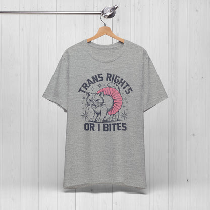 Trans Rights or I Bites Shirt – Sassy Cat Pride Tee