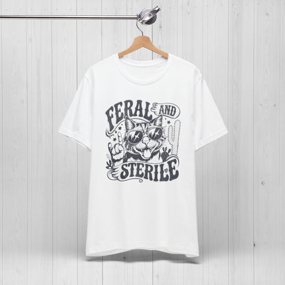 Feral and Sterile Rocker Cat Shirt – Funny Vintage Tee