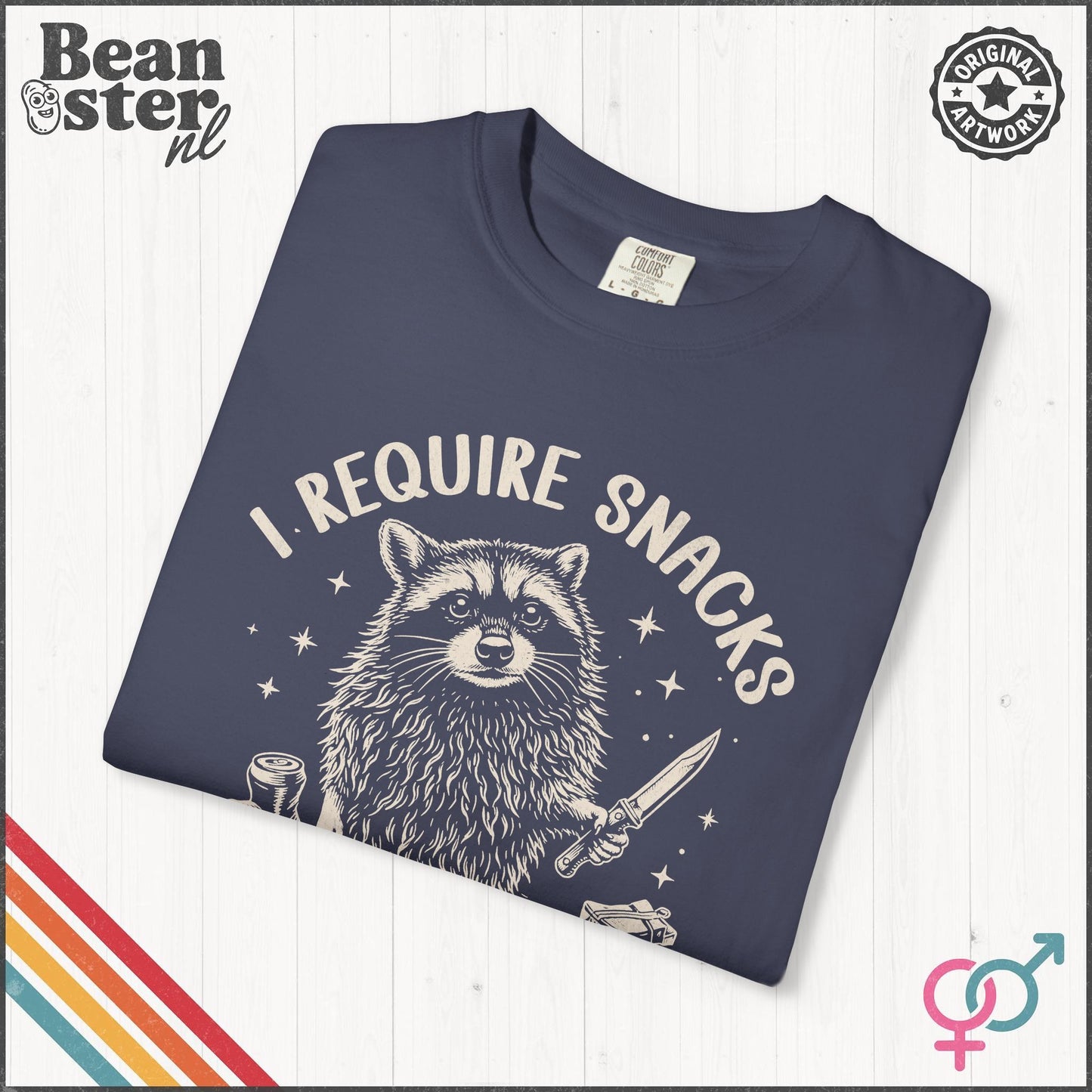 I Require Snacks T-Shirt – Funny Food Lover Tee