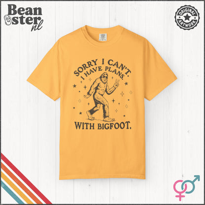 I Can't I Have Plans With Bigfoot Funny T-Shirt