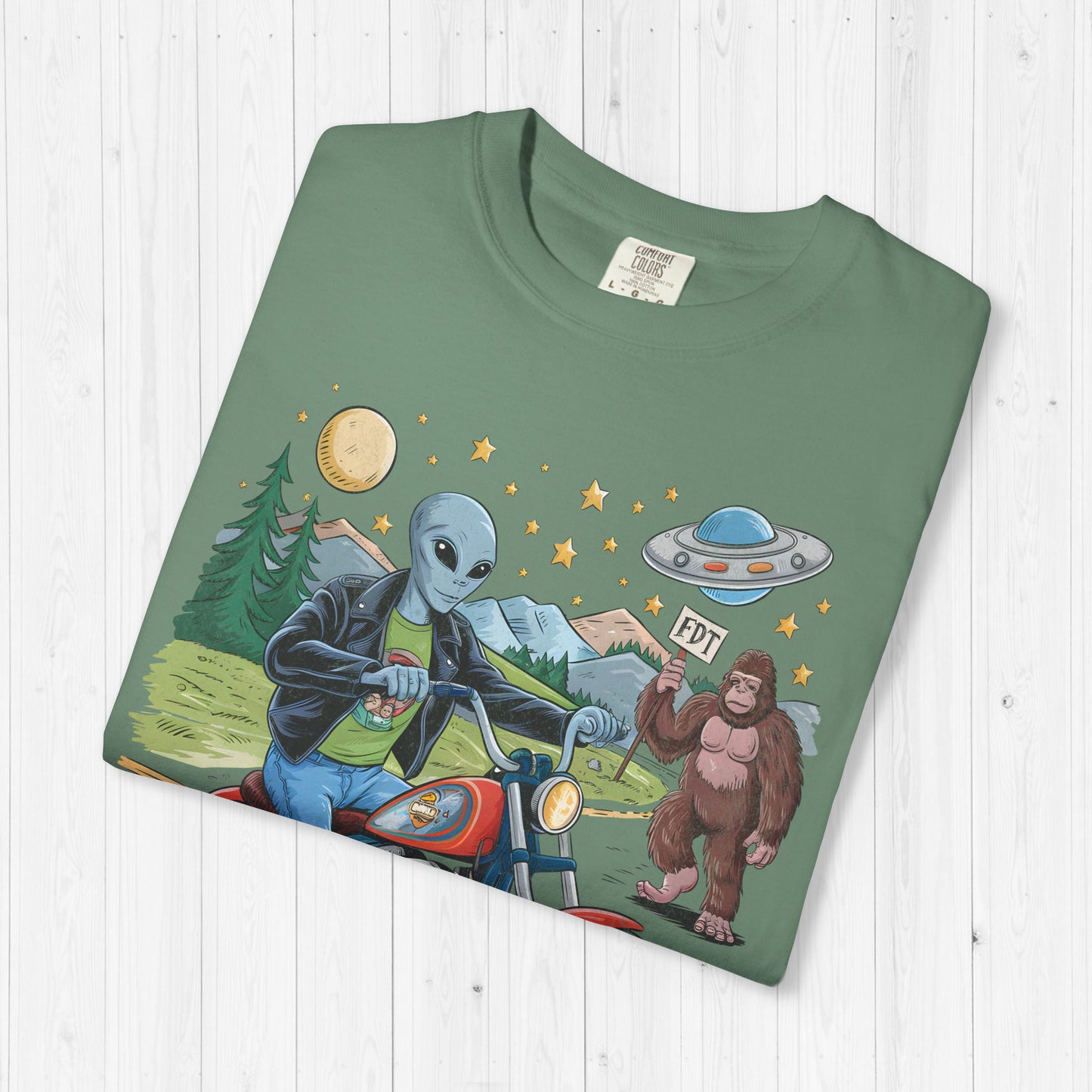 FDT Bigfoot & Alien Protest T-Shirt