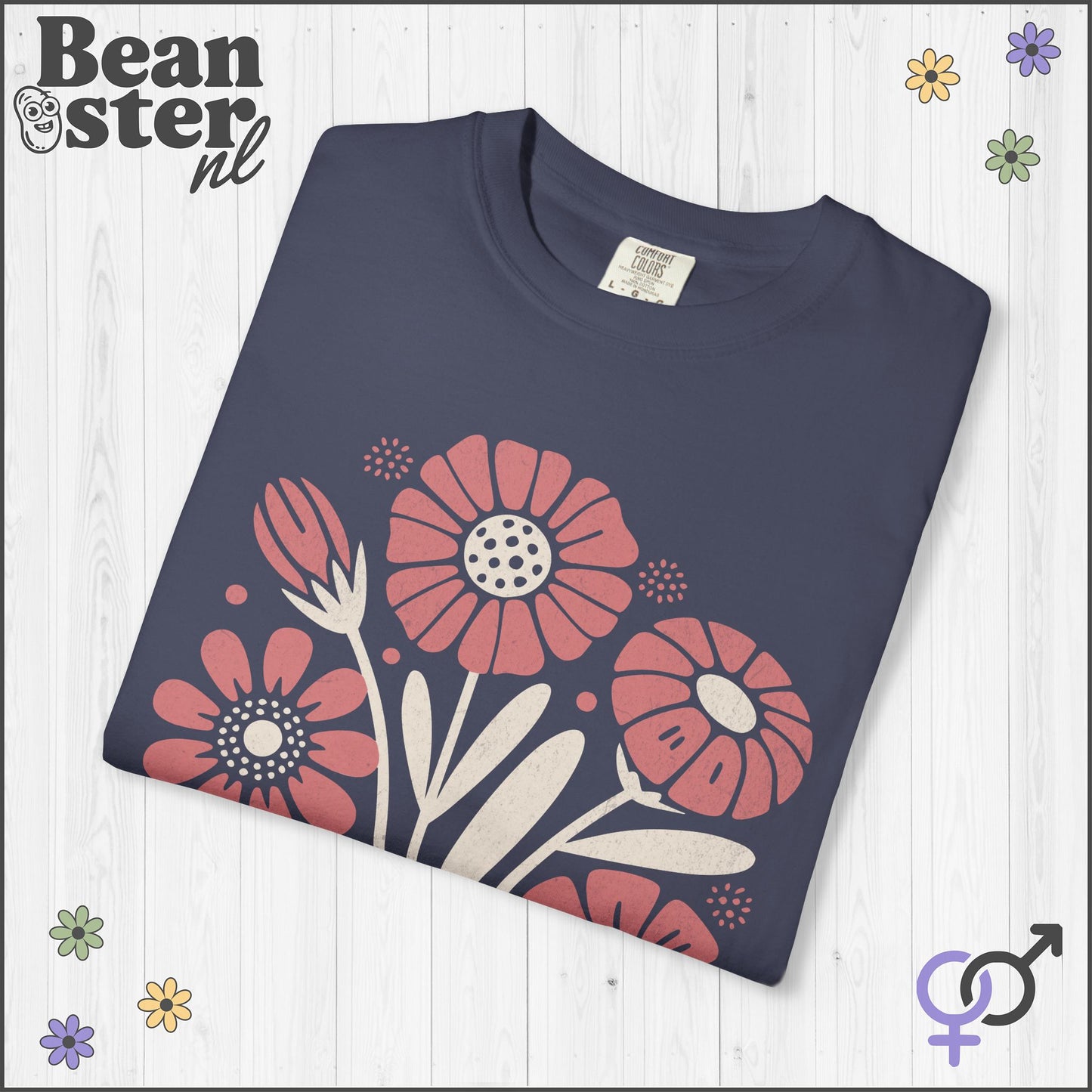 Abstract Floral T-Shirt | Grow Positive Thoughts Tee
