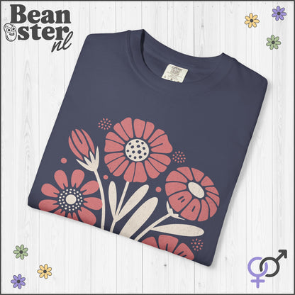 Abstract Floral T-Shirt | Grow Positive Thoughts Tee