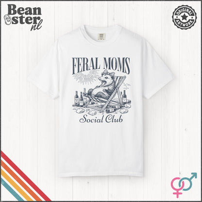 Feral Moms Social Club Tee – Funny Mom Life Shirt