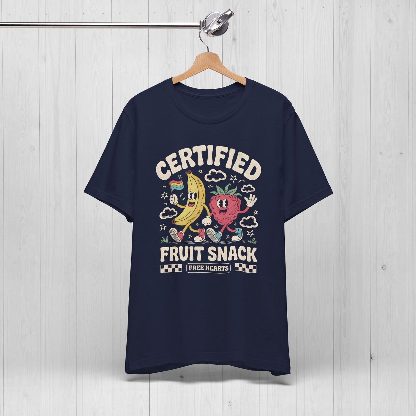 Certified Fruit Snack Tee – Cute Retro LGBTQ Pride Shirt