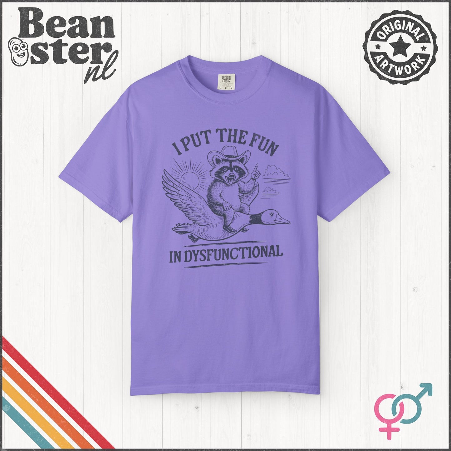 Fun in Dysfunctional Raccoon Goose Shirt – Funny Tee