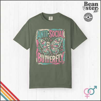 Anti Social Butterfly Funny Introvert T-Shirt