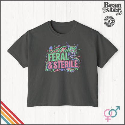Feral and Sterile T-Shirt | Funny Childfree Lifestyle Tee