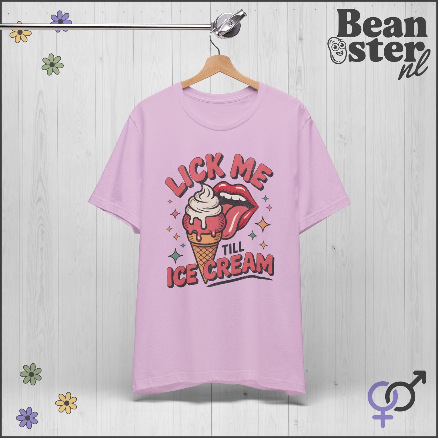 Lick Me Till Ice Cream | Funny Retro Style Tee