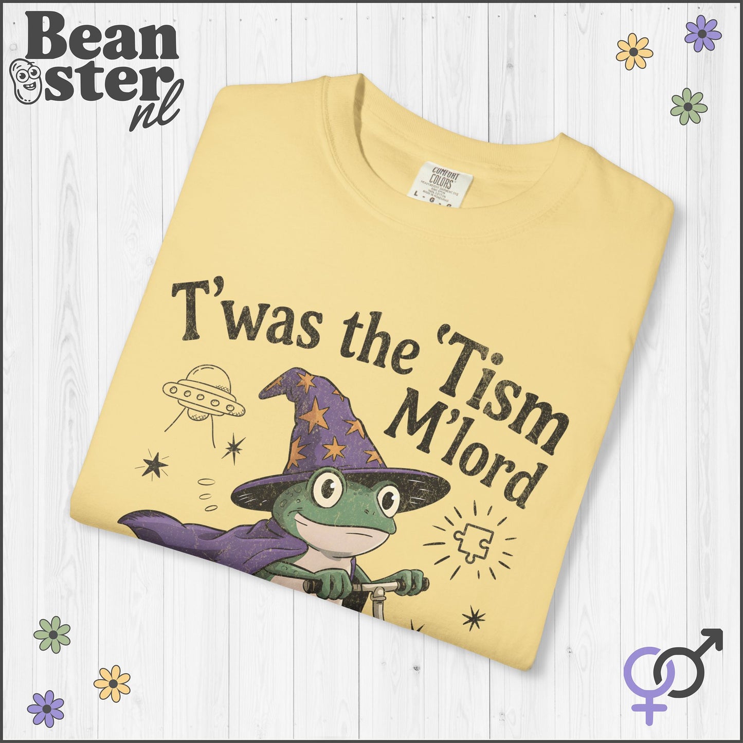 T’was The ‘Tism M’lord Wizard Frog Oversized T-Shirt