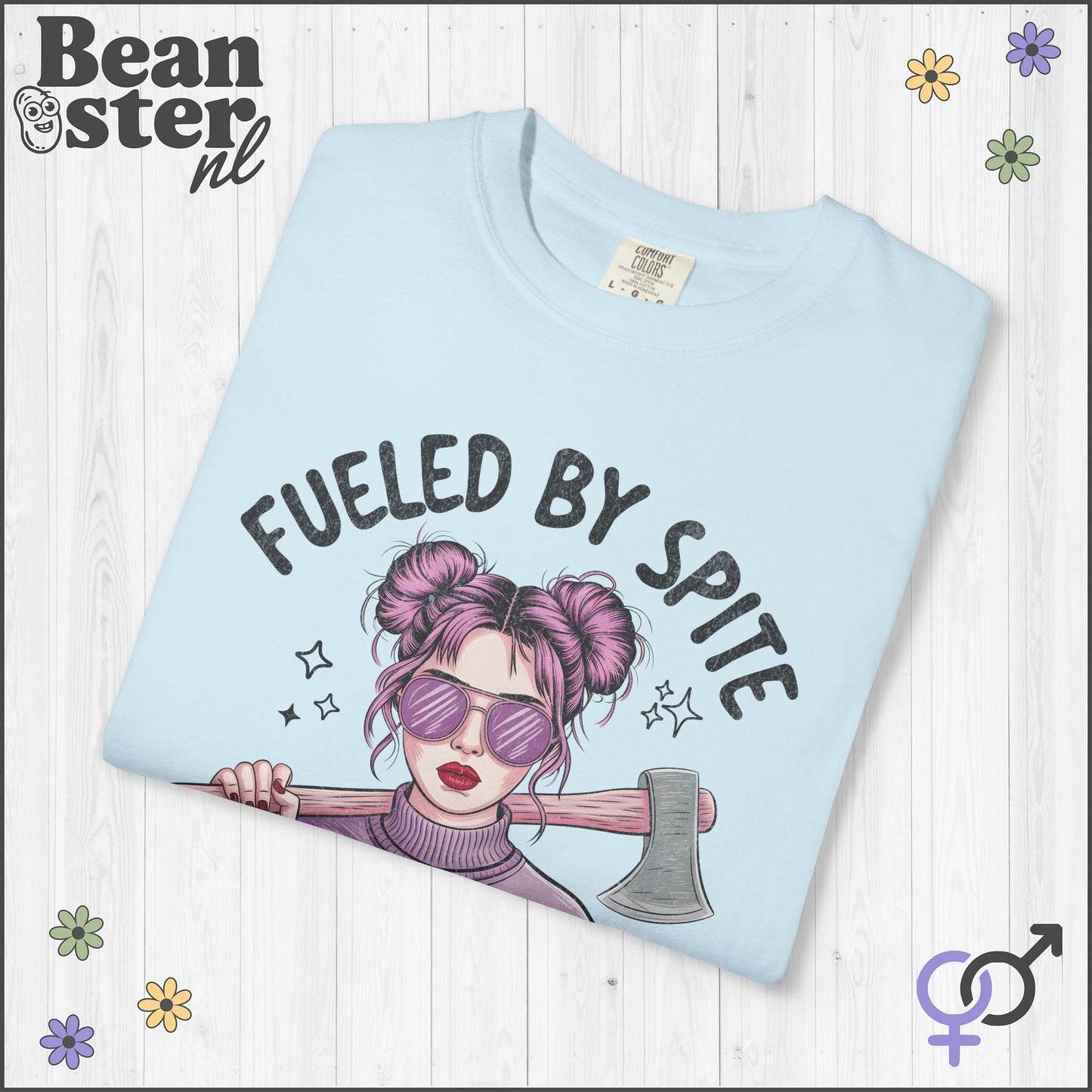 Fueled By Spite & Feminine Rage Anime Girl T-Shirt