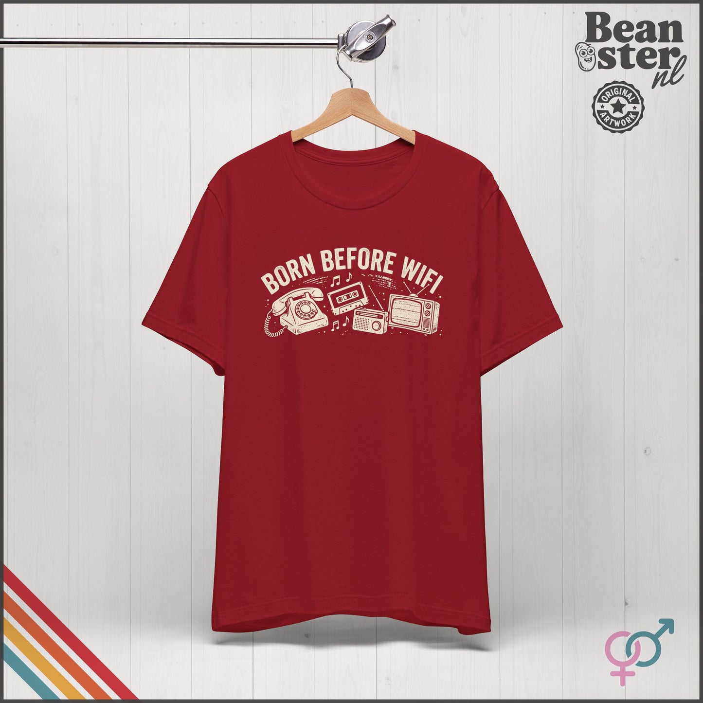 Born Before WiFi T-Shirt | Funny Vintage Gen-X Gift
