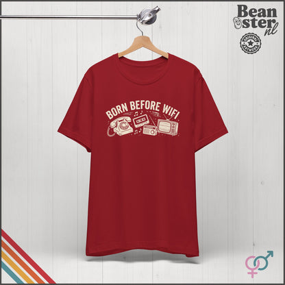 Born Before WiFi T-Shirt | Funny Vintage Gen-X Gift