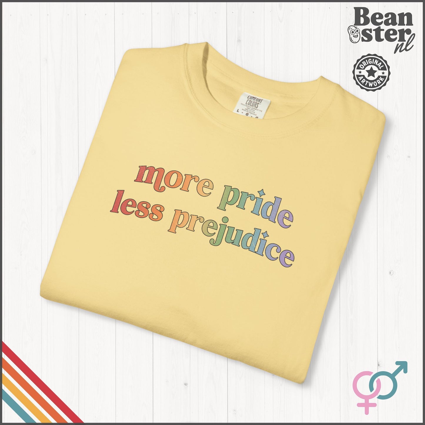 More Pride Less Prejudice LGBTQ Pride T-Shirt