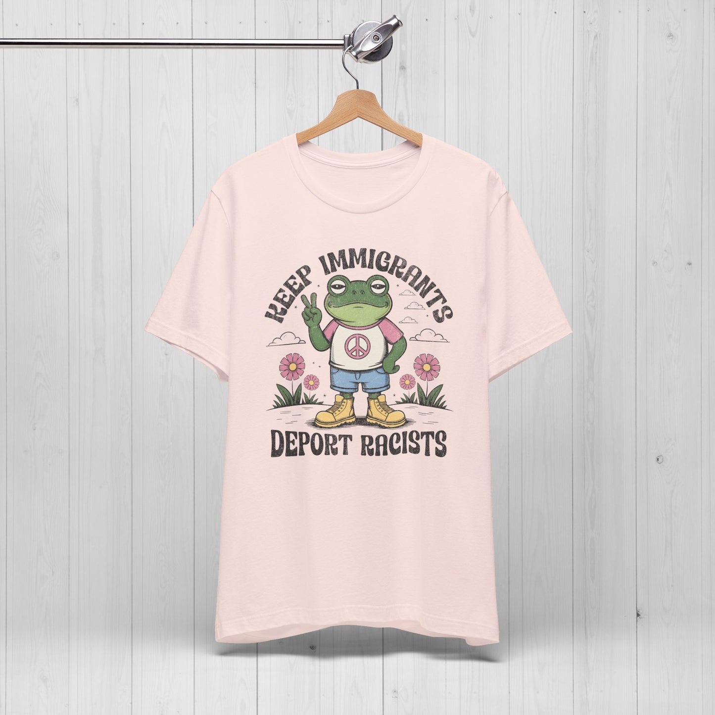 Keep Immigrants, Trade Racists Shirt – Funny Frog Tee