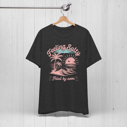 Feeling Salty Shirt Vintage Beach Tshirt 90s y2k Summer Shirts Beach Trip T-Shirt Summer Vacation Gift For Girls Trip Pink Retro Tee Cruise