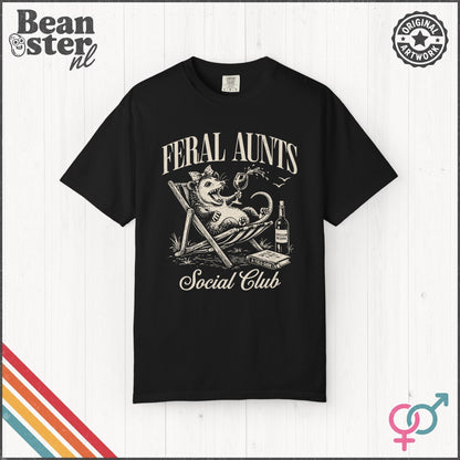 Feral Aunts Social Club T-Shirt – Funny Auntie Tee