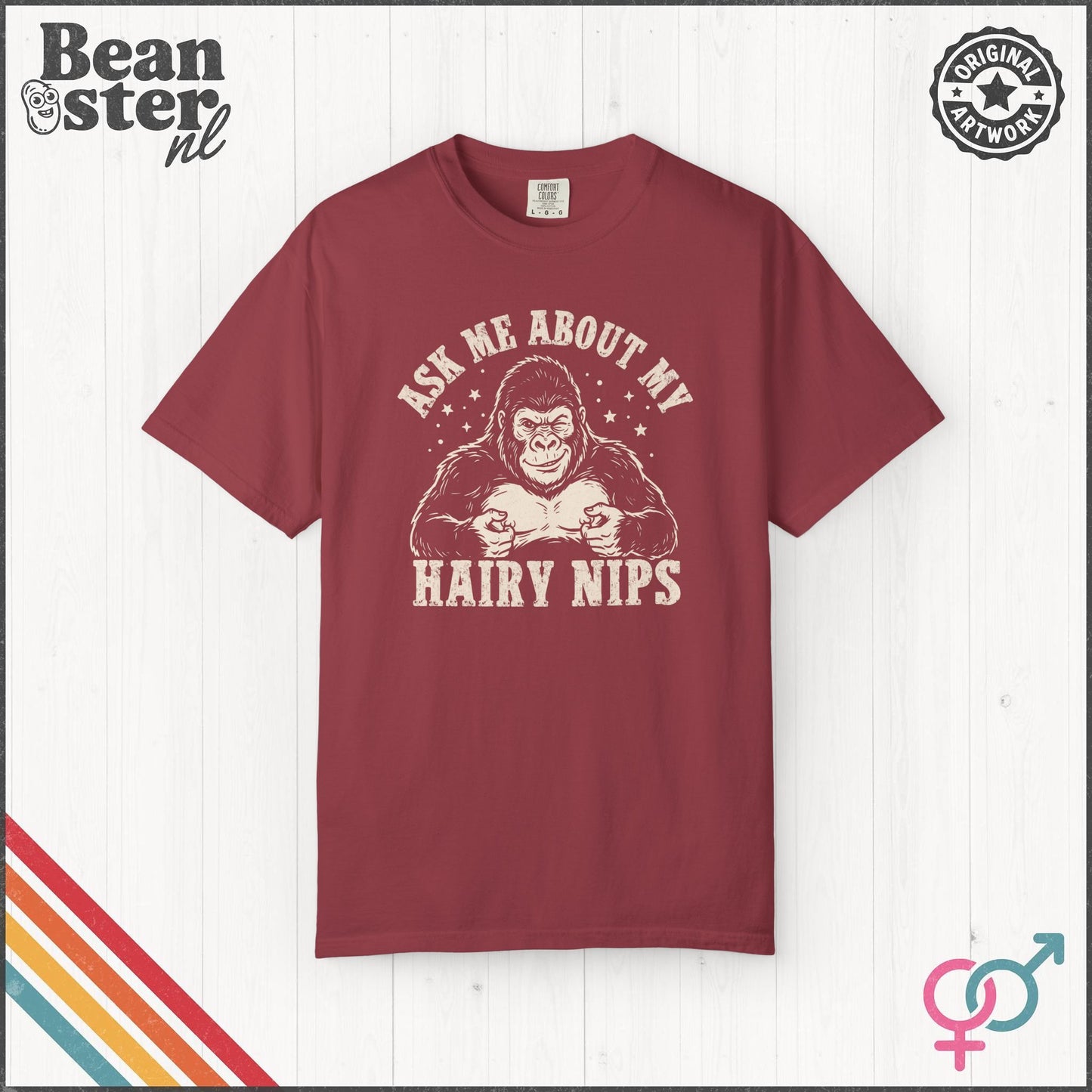 Ask Me About My Hair Nips Funny Weird Humor T-Shirt