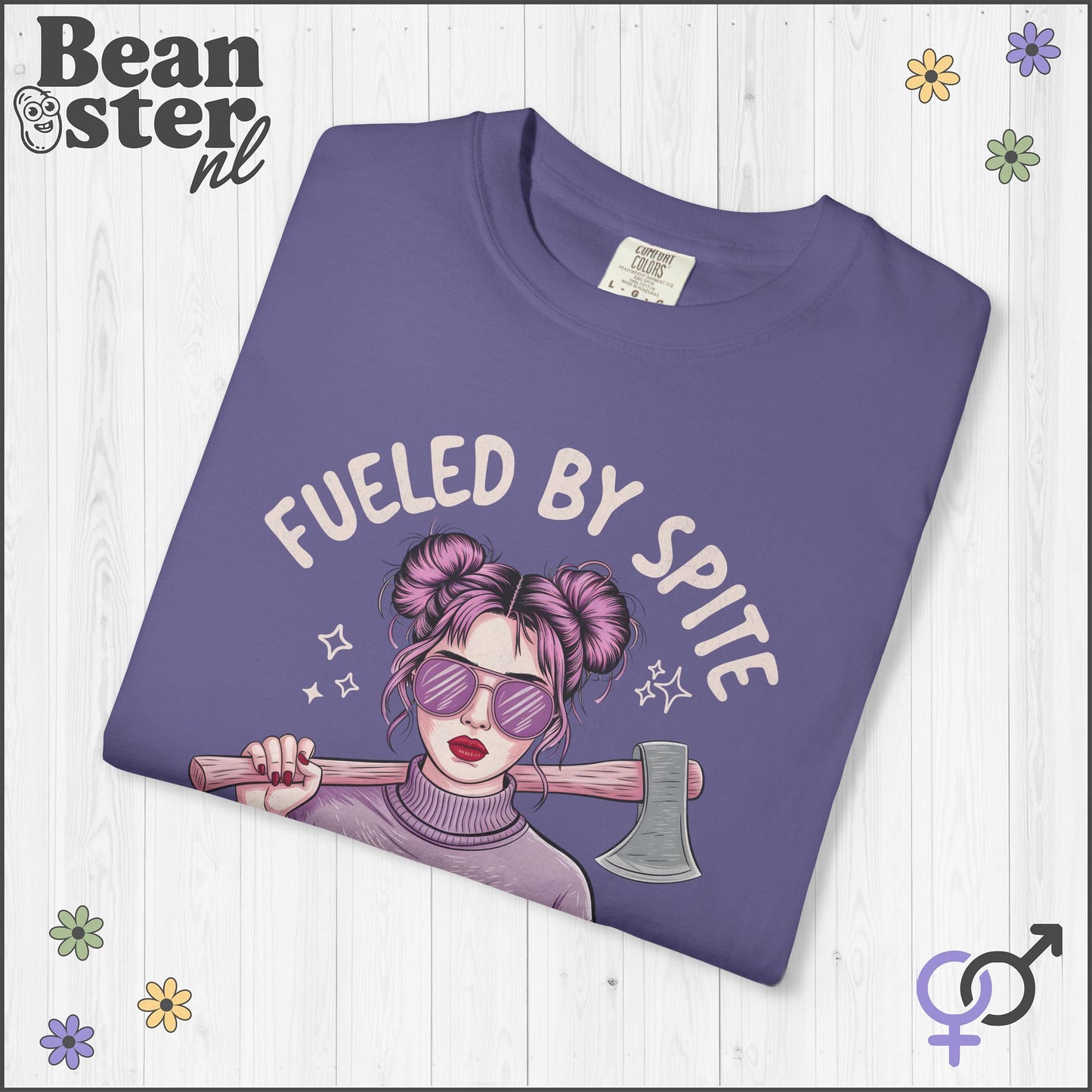 Fueled By Spite & Feminine Rage Anime Girl T-Shirt