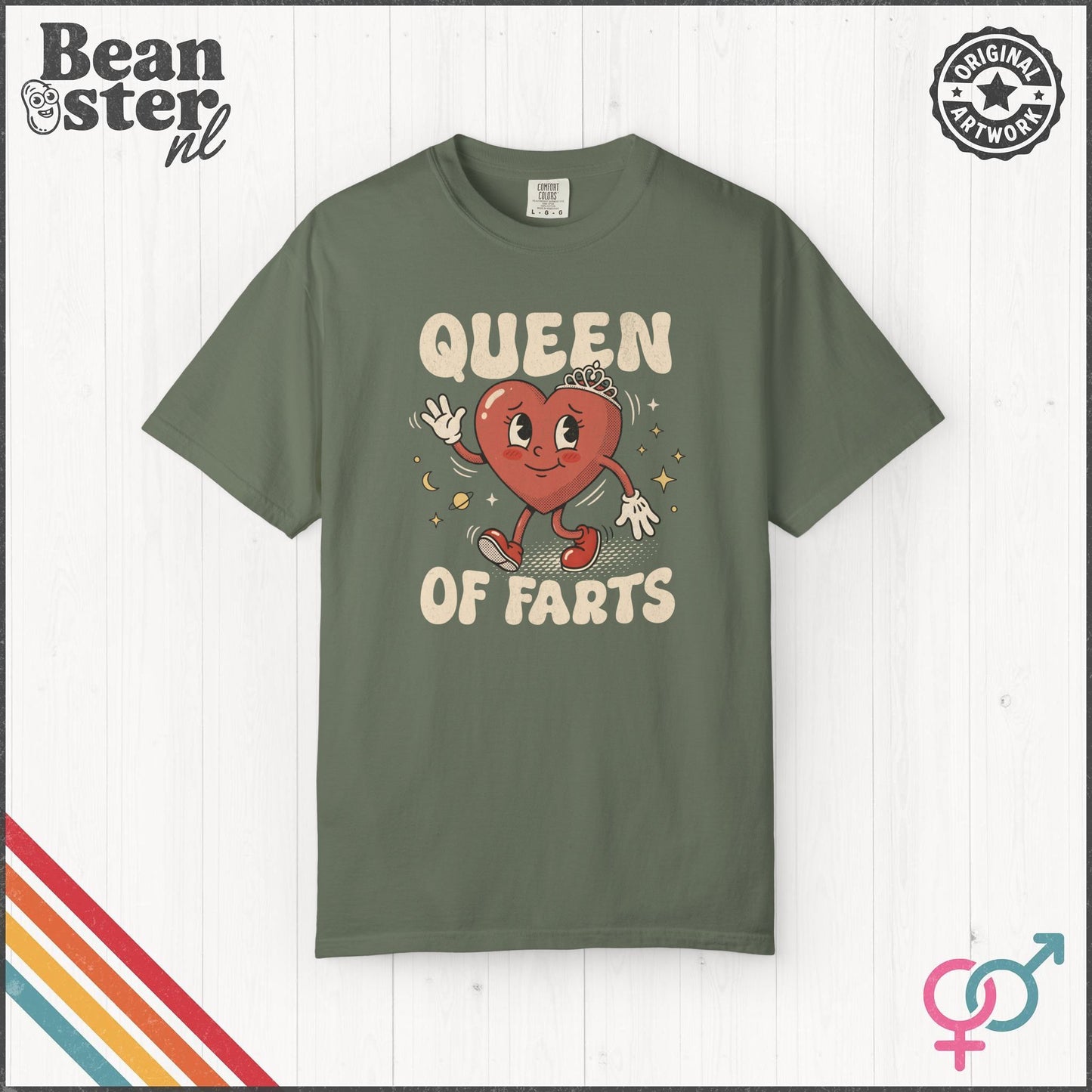 Queen Of Farts Funny Unisex Gen Z Humor T-Shirt