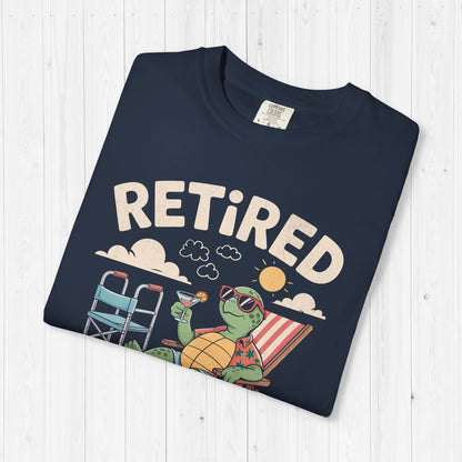 Expired But Still Desired Funny Retired Frog Beach Tee